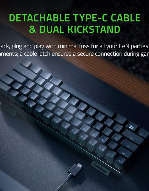 Load image into Gallery viewer, Huntsman Mini 60% Gaming Keyboard: Fast Keyboard Switches - Linear Optical Switches - Chroma RGB Lighting - PBT Keycaps - Onboard Memory - Classic Black
