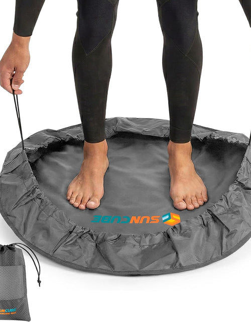 Load image into Gallery viewer, Wetsuit Changing Mat, Waterproof Surf Bag, Drawstring Wetsuit Bag, Surfing Accessories for Kayakers, Dry Bag for Beach, Durable Compact No Leak Mat for Scuba

