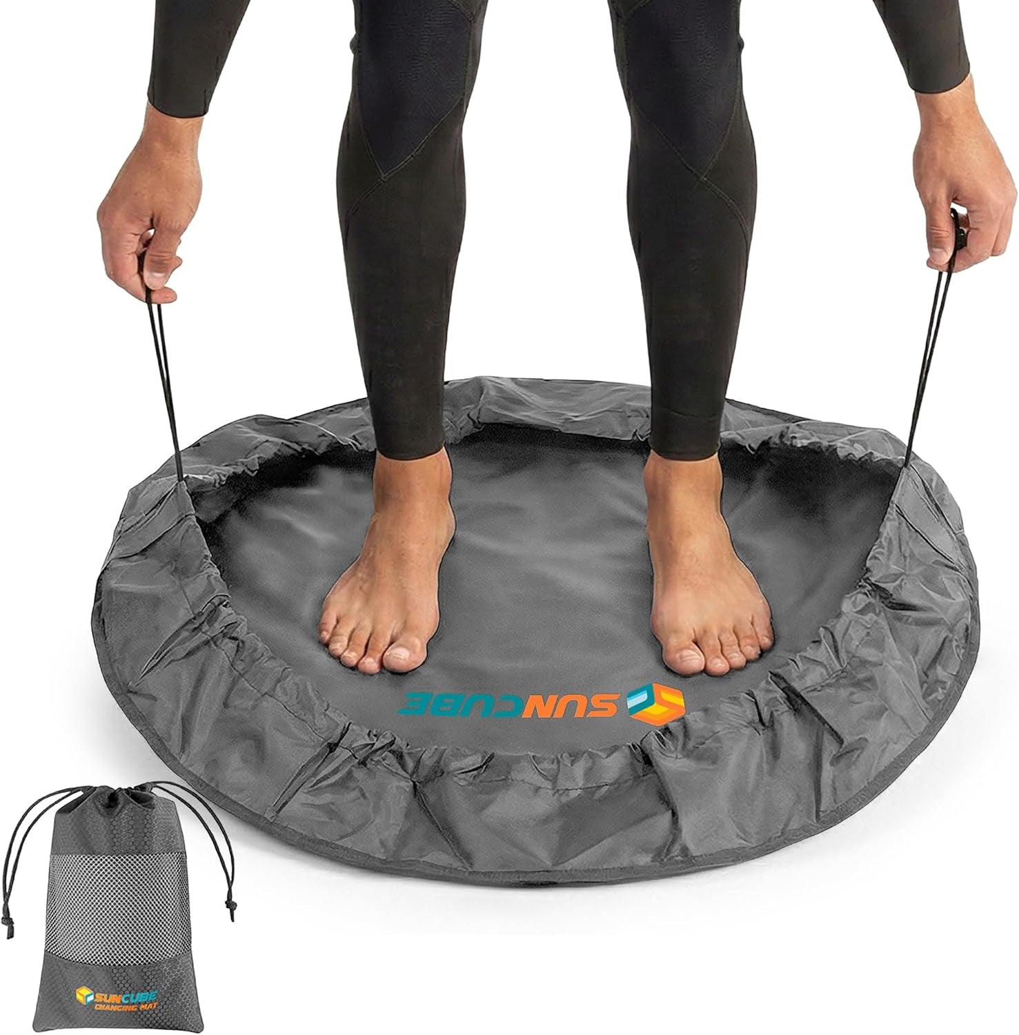 Wetsuit Changing Mat, Waterproof Surf Bag, Drawstring Wetsuit Bag, Surfing Accessories for Kayakers, Dry Bag for Beach, Durable Compact No Leak Mat for Scuba