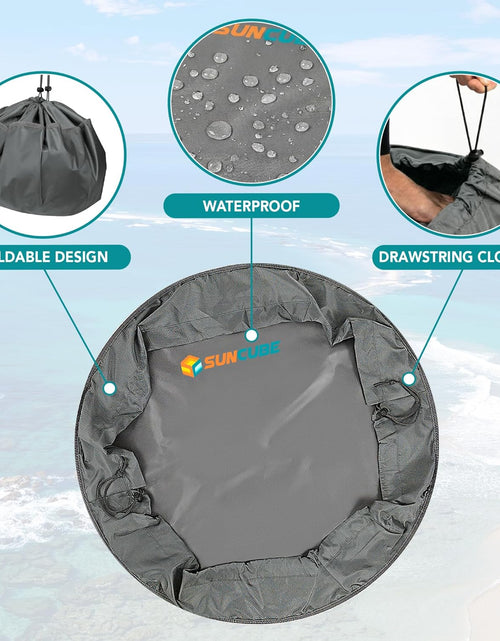 Load image into Gallery viewer, Wetsuit Changing Mat, Waterproof Surf Bag, Drawstring Wetsuit Bag, Surfing Accessories for Kayakers, Dry Bag for Beach, Durable Compact No Leak Mat for Scuba
