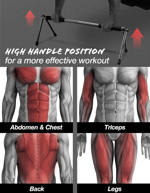 Load image into Gallery viewer, Push up Bar – Folding Dip Bar for Home Workout, Lightweight &amp; Portable Strength Training Equipment for Men &amp; Women, Indoor &amp; Outdoor Use (Hawk)
