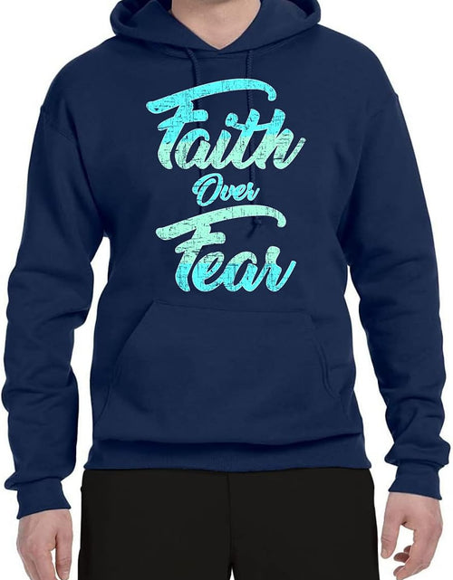 Load image into Gallery viewer, Faith over Fear Inspirational/Christian Unisex Graphic Hoodie Sweatshirt
