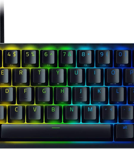 Huntsman Mini 60% Gaming Keyboard: Fast Keyboard Switches - Linear Optical Switches - Chroma RGB Lighting - PBT Keycaps - Onboard Memory - Classic Black